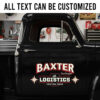 personalized logistic company sign decal truck graphics decal freight company decal car lettering sticker 14140