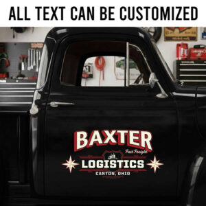 personalized logistic company sign decal truck graphics decal freight company decal car lettering sticker 14140