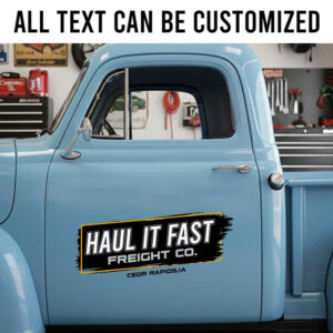 personalized truck graphics lettering decal freight company sign decal vehicle lettering decal sign writing sticker 14141