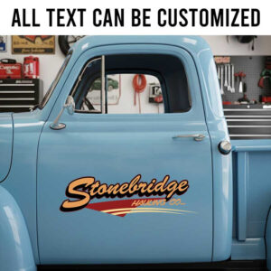 personalized truck graphics lettering decal car door decal company sign decal farm truck decal sticker 14149