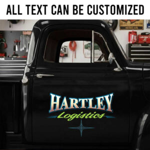 personalized truck graphics lettering decal logistic company sign decal pinstriping art sticker 14151