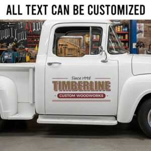 personalized woodworking lumber company lettering decal carpentry lettering sign lumber jack lettering sign sticker 14152