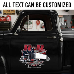 personalized trucking graphics lettering decal car transport company sign decal logistic company sign sticker 14157