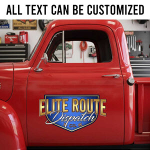 personalized company door sign decal company lettering decal vehicle letteing decal garage sticker 14168