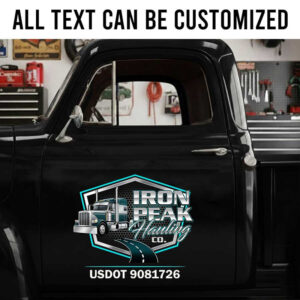 personalized truck graphics lettering decal us dot lettering decal company sign decal truck logo sticker 14171
