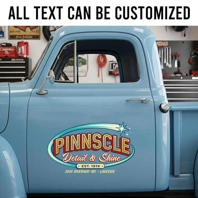 personalized car washing garage sign decal detail garage sign car lettering sticker 14181