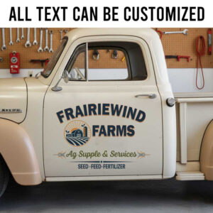 Custom Agricultural Supply Truck Decal for Farm Services and Rural Business Vehicles sticker 14249