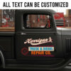 Custom Diesel Mechanic Truck Lettering for Repair Shops and Service Vehicles sticker 14263