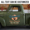 Custom Blacksmith Shop Vehicle Lettering for Metal Fabrication and Welding Businesses sticker 14264