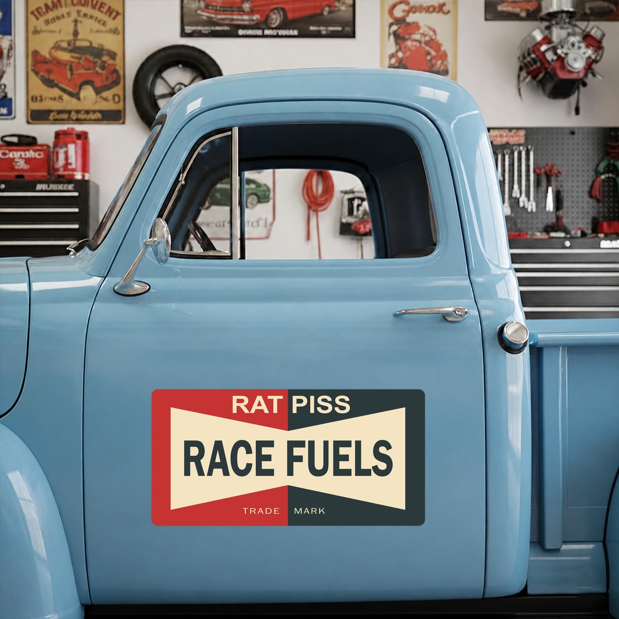 personalized Hot Rod Rat Piss Race Fuels vinyl sticker 09694 - Image 6
