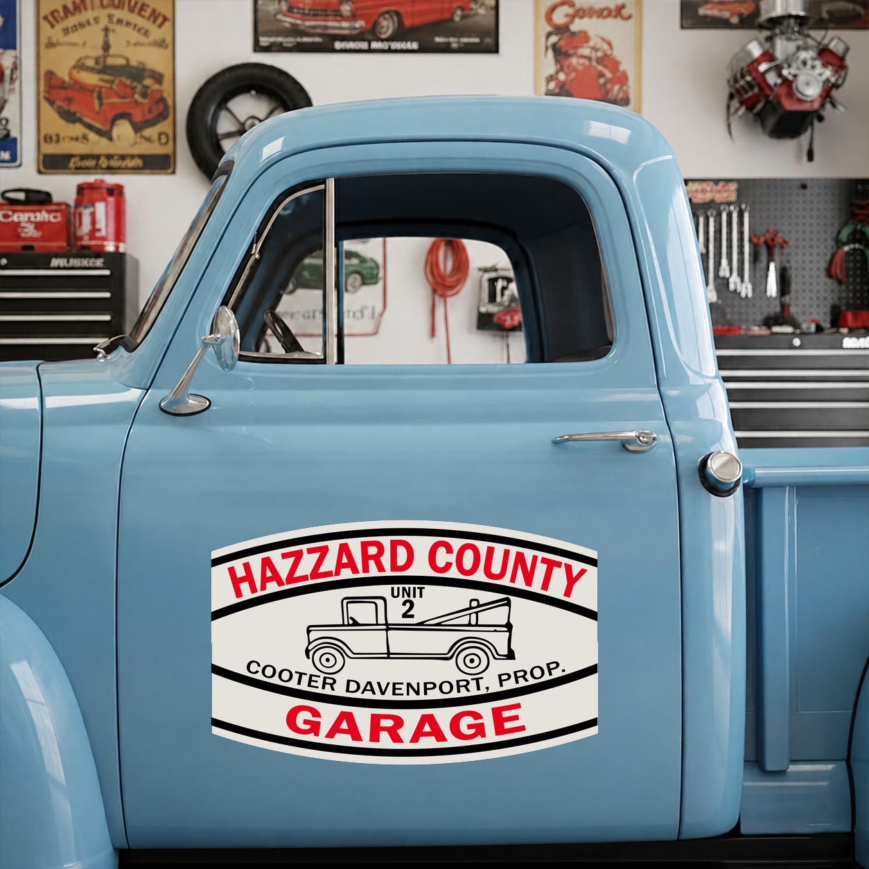hazzard county | muscle car | garage vinyl stickers 09713 - Image 6