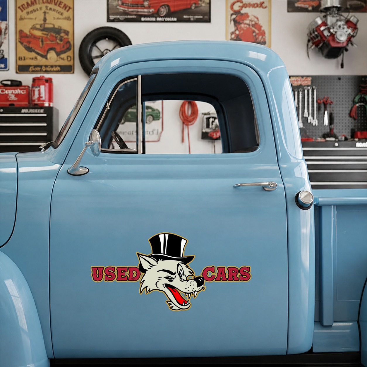 used cars | hot rod garage vinyl stickers 09723 - Image 6