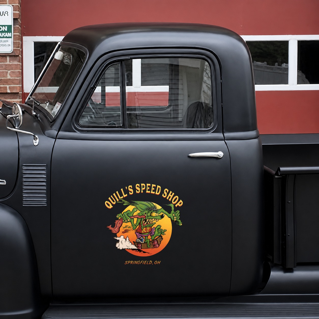 personalized hot rod garage | kustom kulture | speed shop vinyl stickers 09854 - Image 7