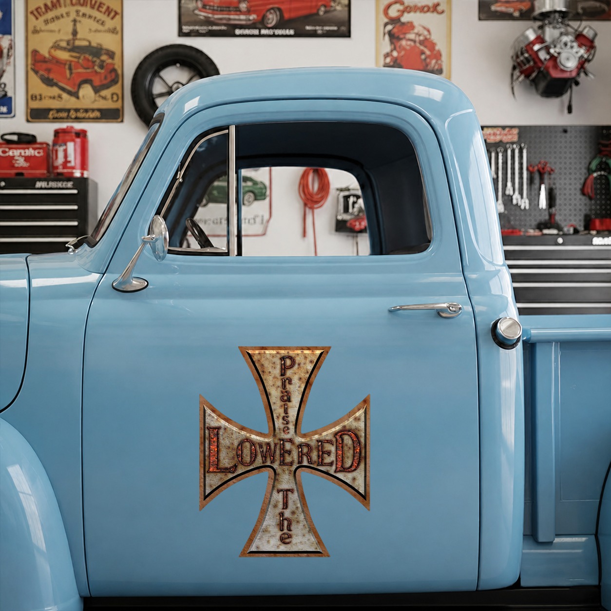 Rat Rod Praise The Lowered vinyl stickers 09898 - Image 7
