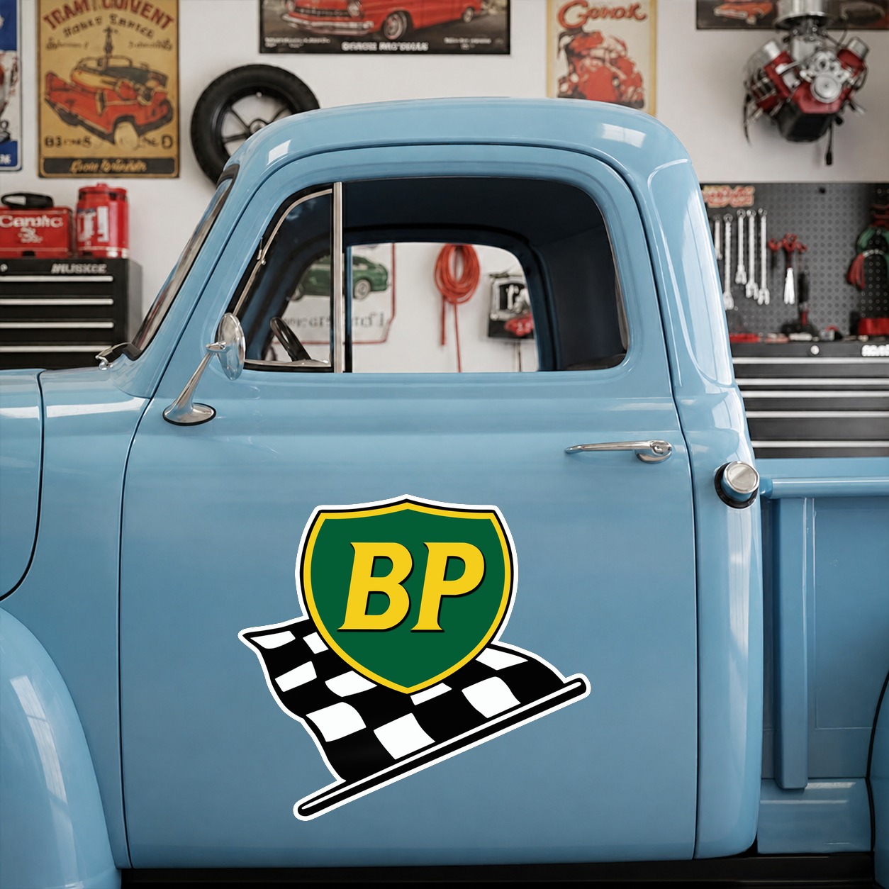 Vintage PETROL OIL Hot Rod Rat Rod vinyl stickers 09900 - Image 8