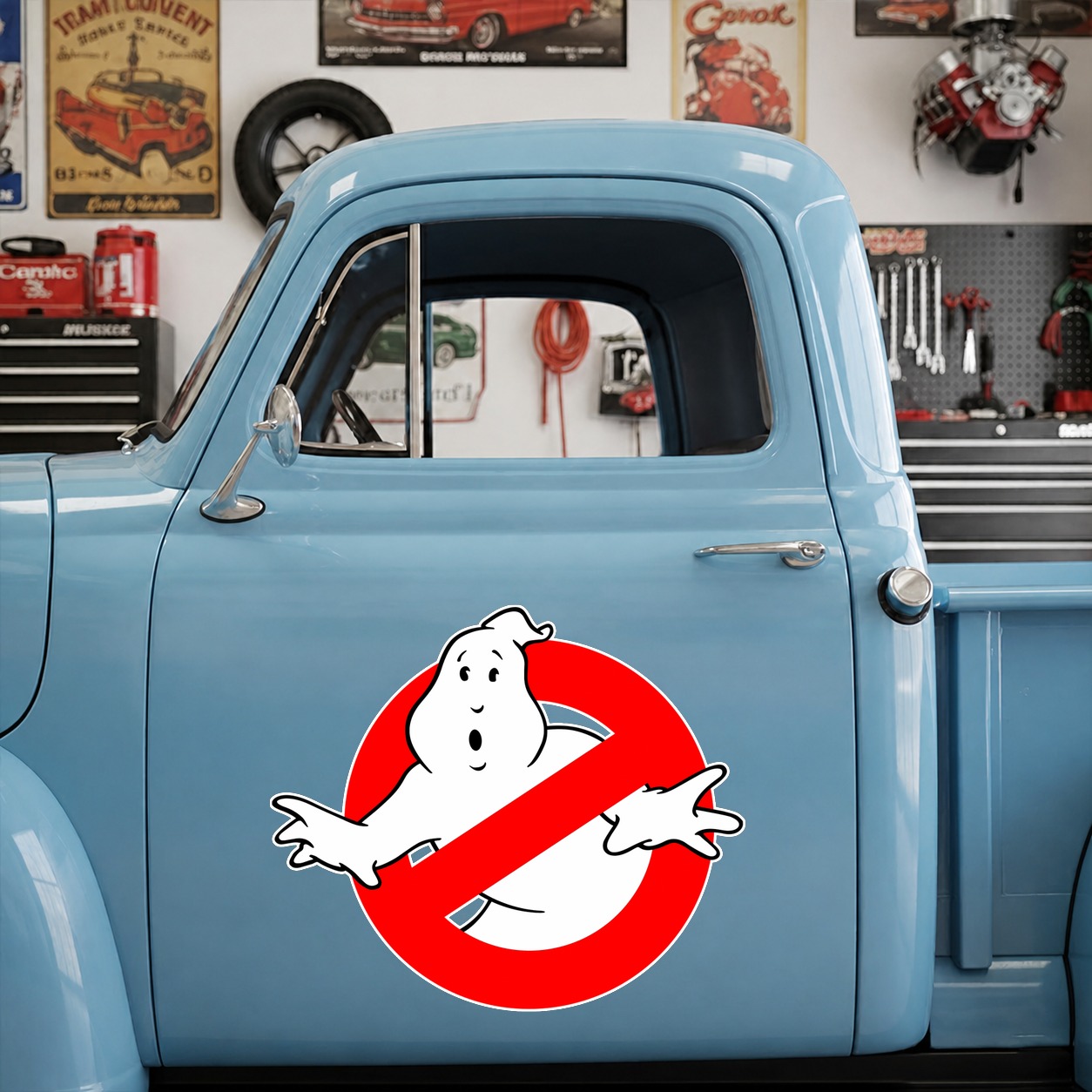 hot rod garage | muscle car vinyl sticker 09957 - Image 8