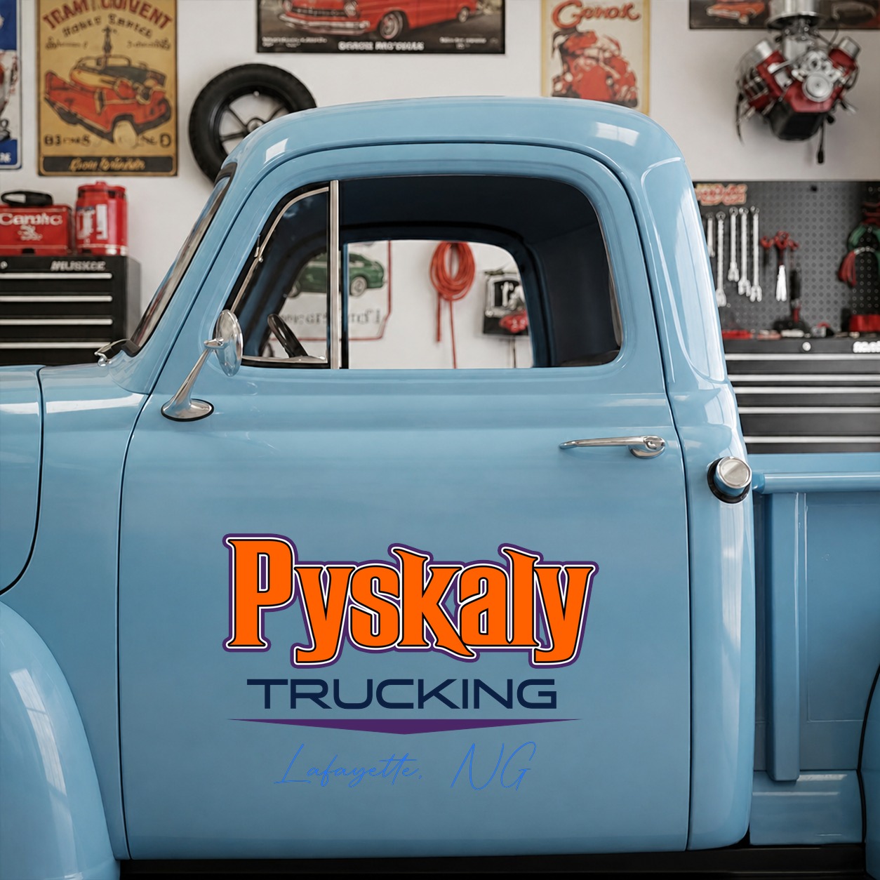 usdot | truck lettering | door lettering | hot rod vinyl sticker 09989 - Image 6