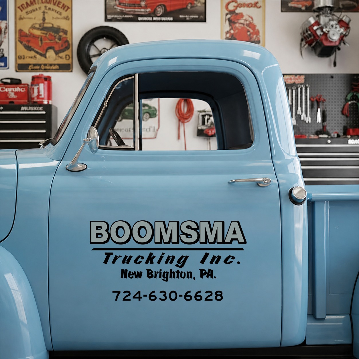 usdot | truck lettering | door lettering | hot rod vinyl sticker 09991 - Image 7