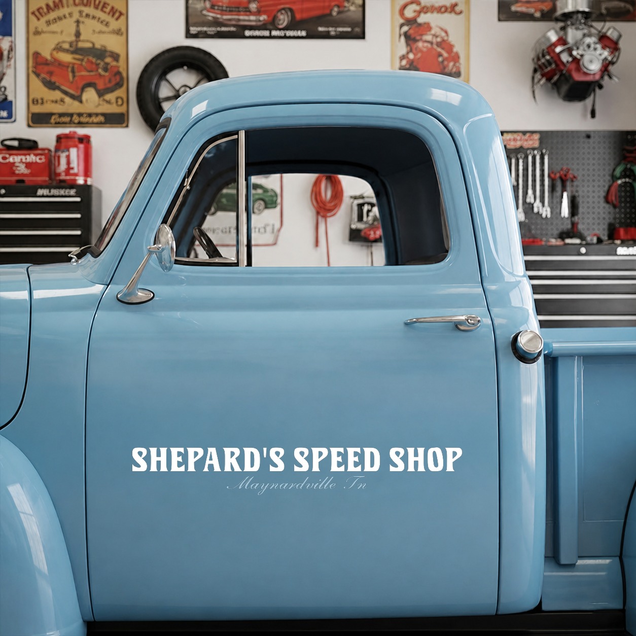 personalized hot rod lettering | crowl hood decor vinyl sticker 10010 - Image 7