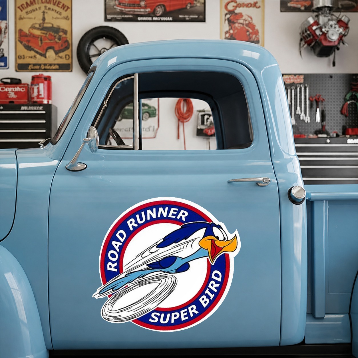 ROADRUNNER BEEP BEEP | hot rod garage vinyl sticker 10072 - Image 6