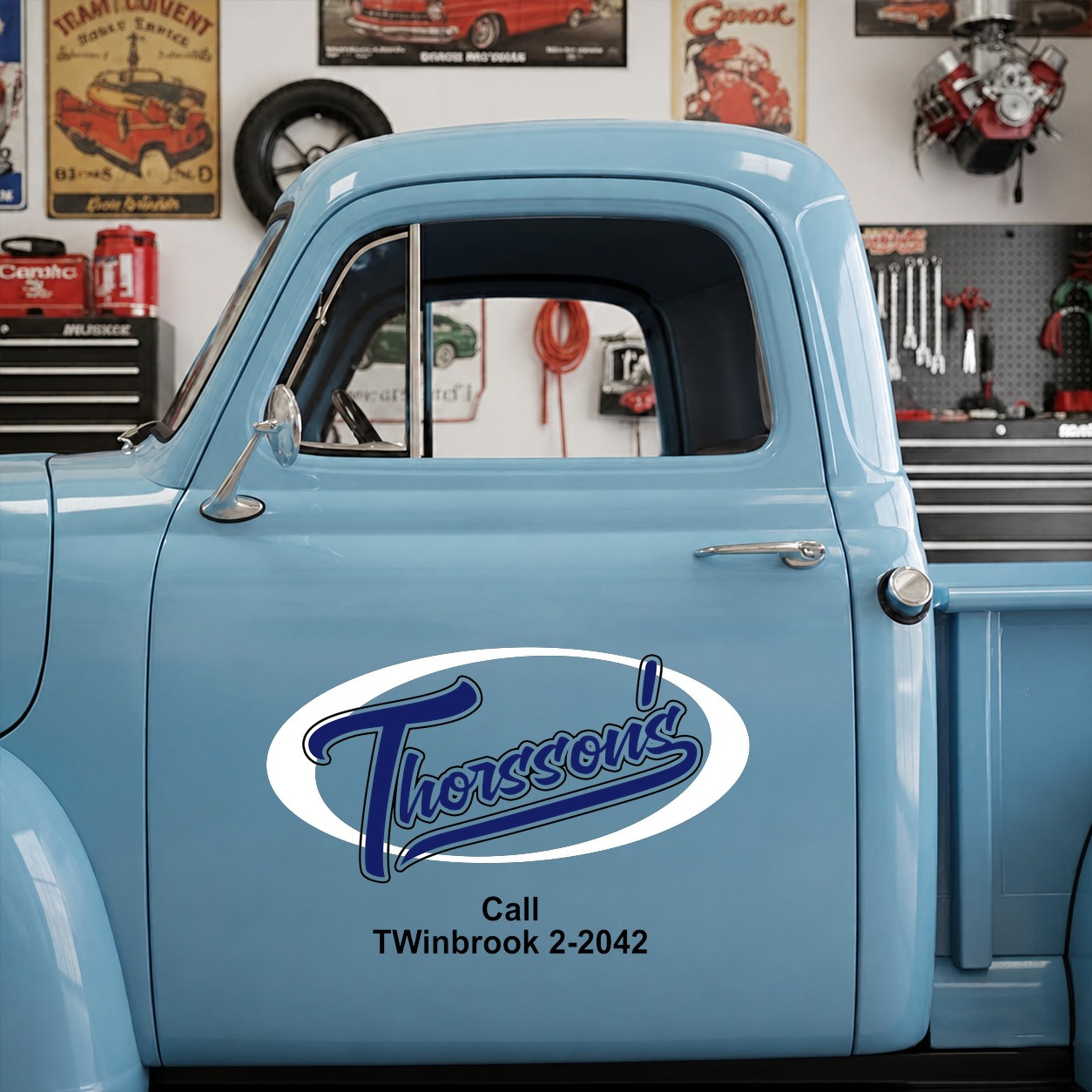 personalized vintage lettering vinyl sticker 10280 - Image 5