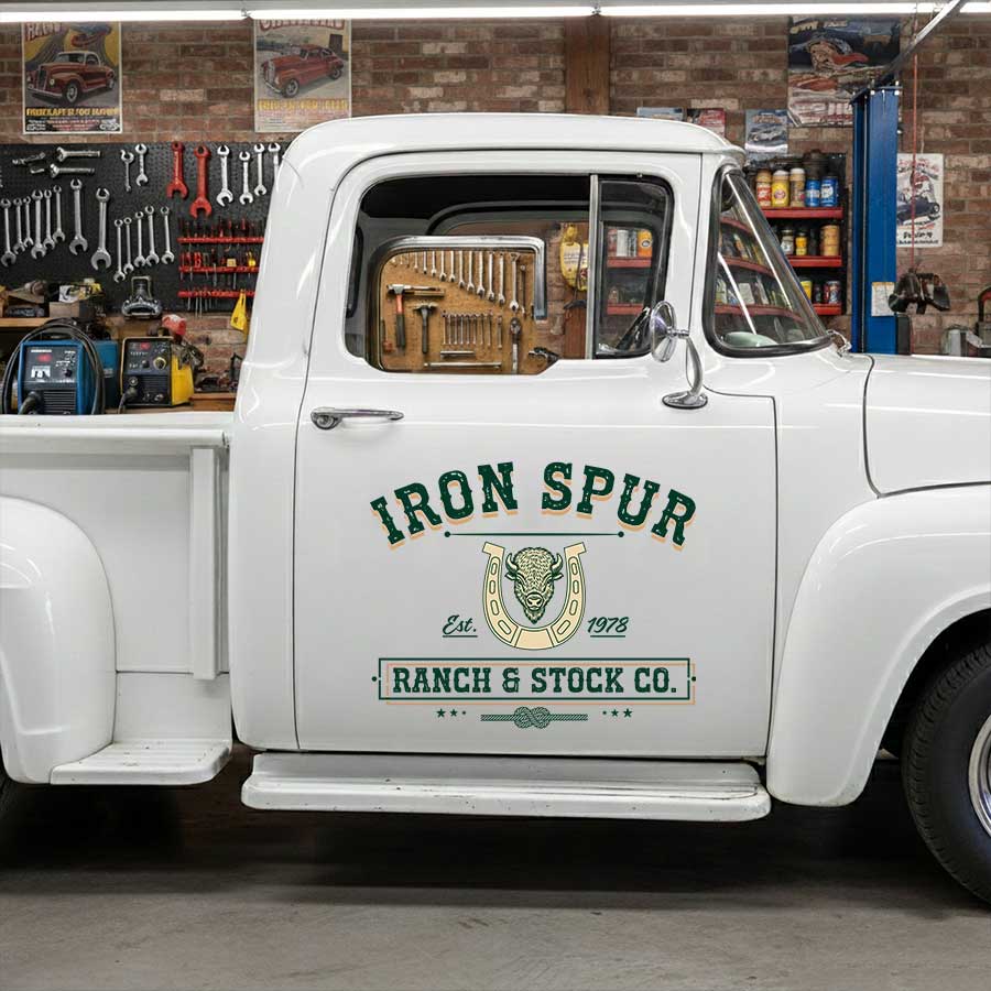 Personalized Relocation Company Truck Door Decal with Custom Business Name and Phone Number sticker 14266 - Image 3