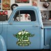 Personalized Shears and Wings Decal for Truck Door with Vintage Automotive Design sticker 14364