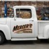 Personalized Text and Towing Theme Decal for Truck Door with Vintage Automotive Design sticker 14386
