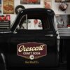 Personalized Vintage Script and Circular Badge Decal for Truck Door with Vintage Automotive Design sticker 14393