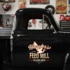 Personalized Bird and Wings Decal for Truck Door with Vintage Automotive Design sticker 14438