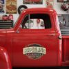 Personalized Shield and Bold Text Decal for Truck Door with Vintage Automotive Design sticker 14512
