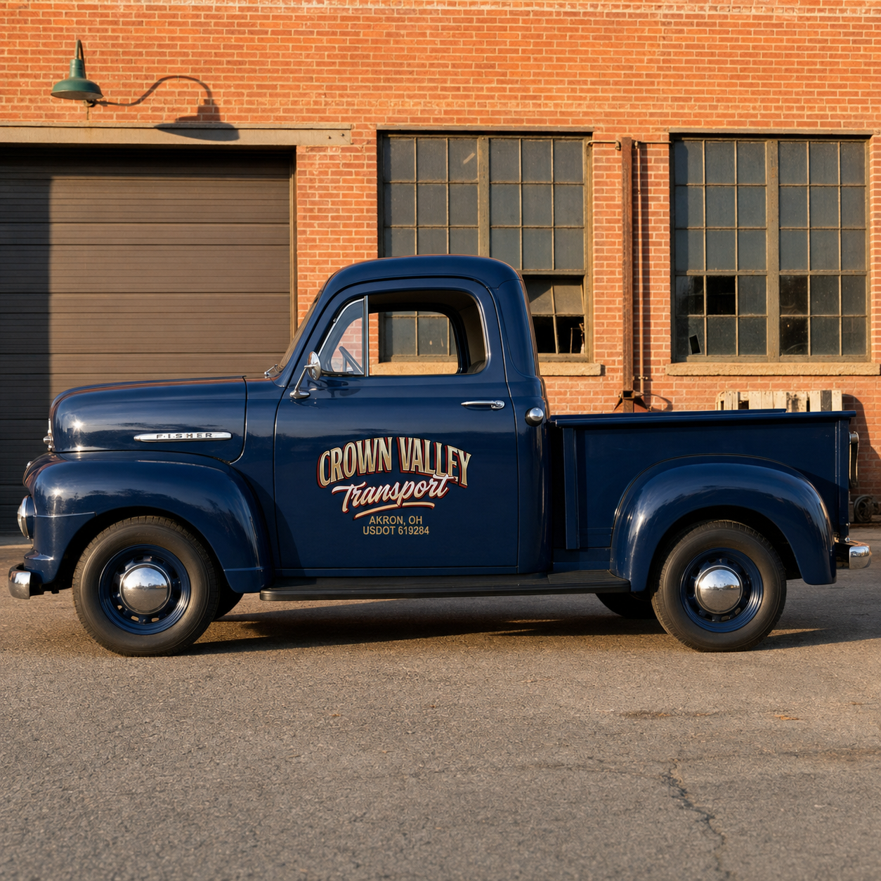Personalized Vintage Text Decal for Truck Door with Vintage Automotive Design sticker 14520 - Image 2